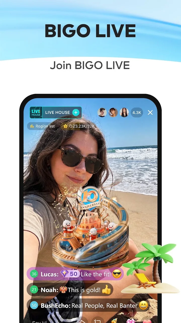 تصویر Bigo Live - اپلیکیشن پخش زنده