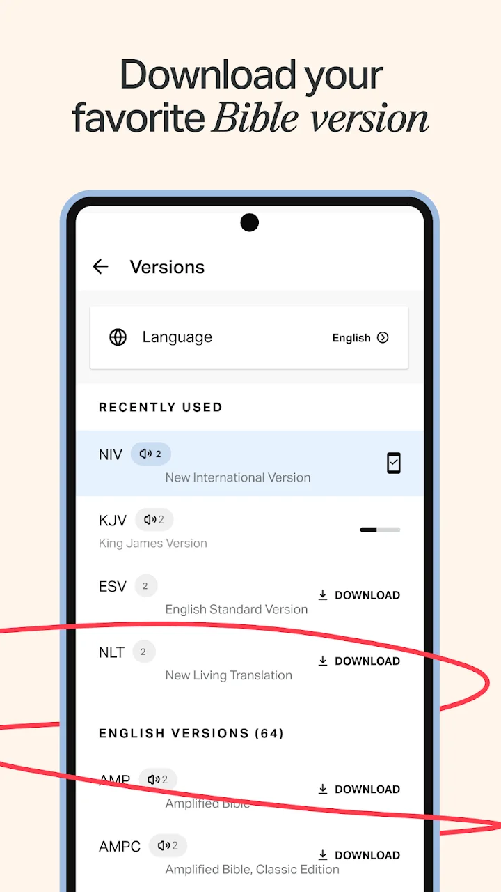 تصویر اپلیکیشن کتاب مقدس YouVersion + صدا