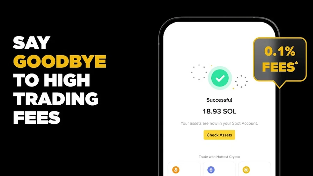 تصویر بیننس: خرید بیت کوین و ارزهای دیجیتال