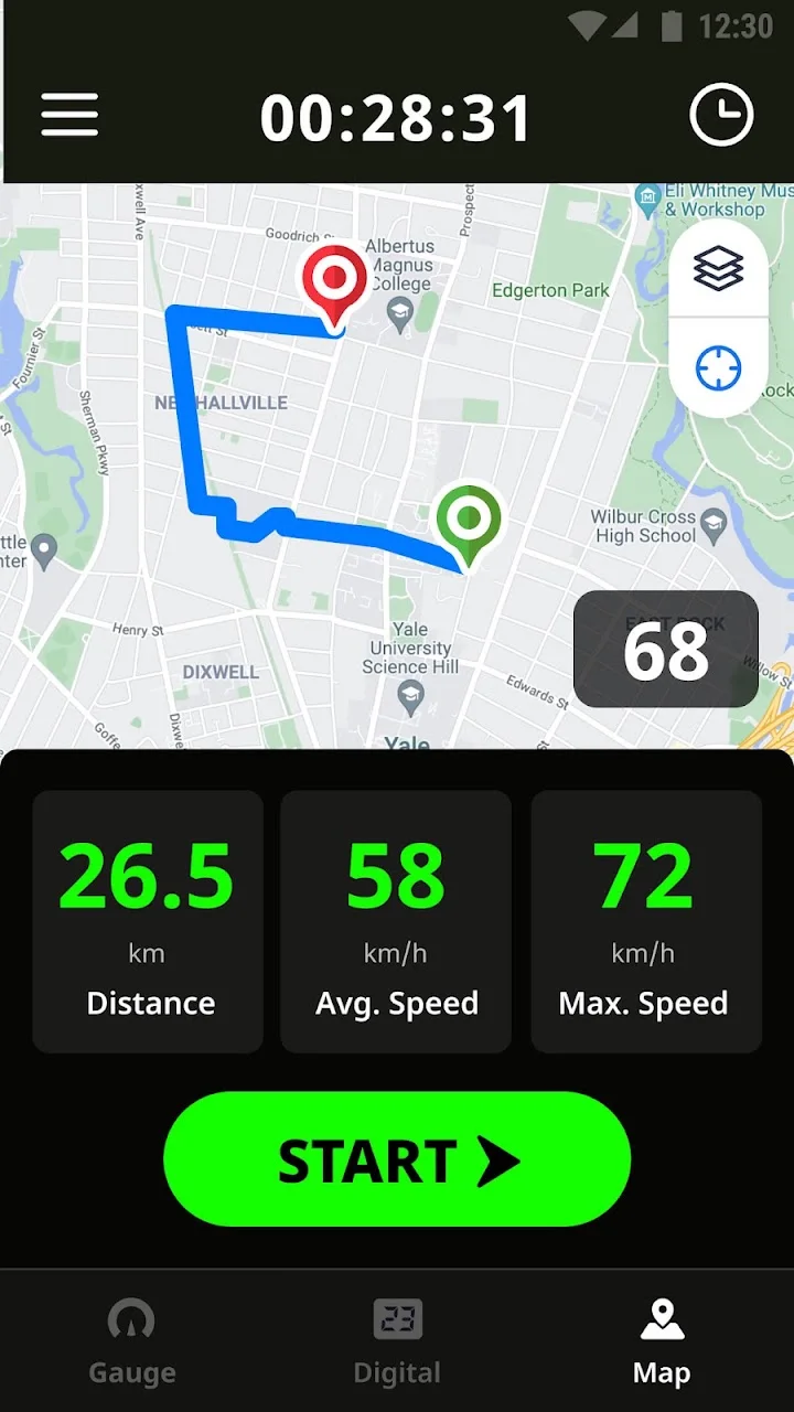 تصویر سنج و کیلومتر شمار GPS