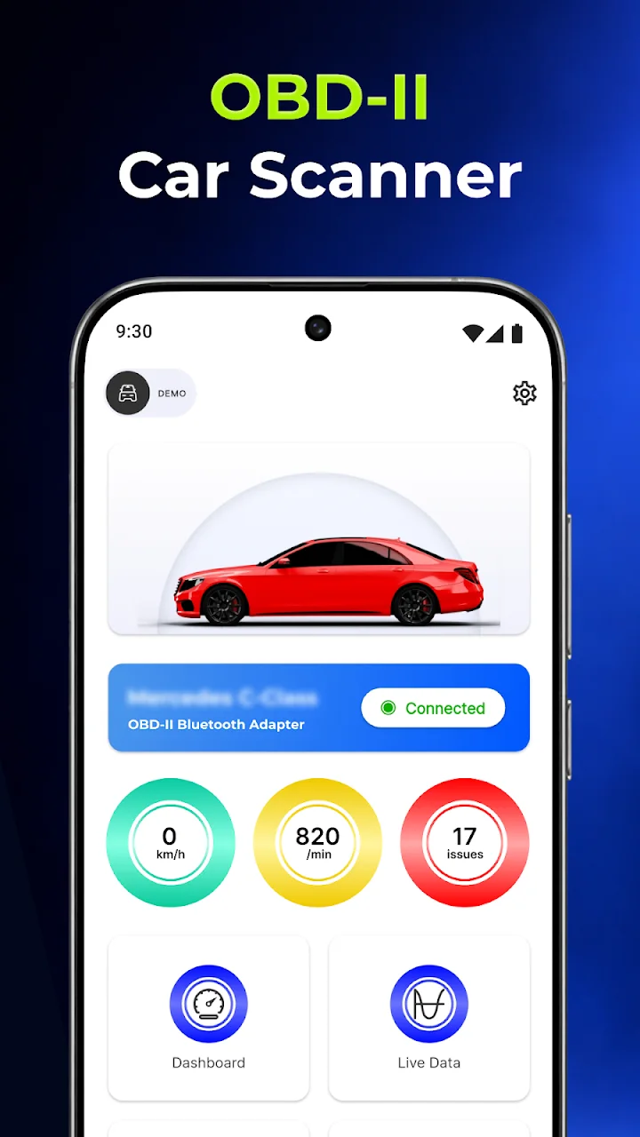 تصویر اسکنر خودرو OBD2 - گشتاور ELM