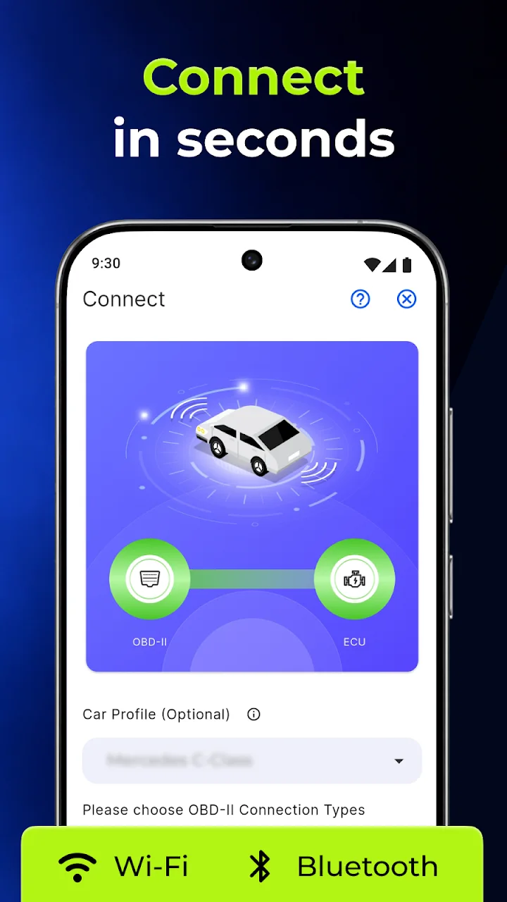 تصویر اسکنر خودرو OBD2 - گشتاور ELM