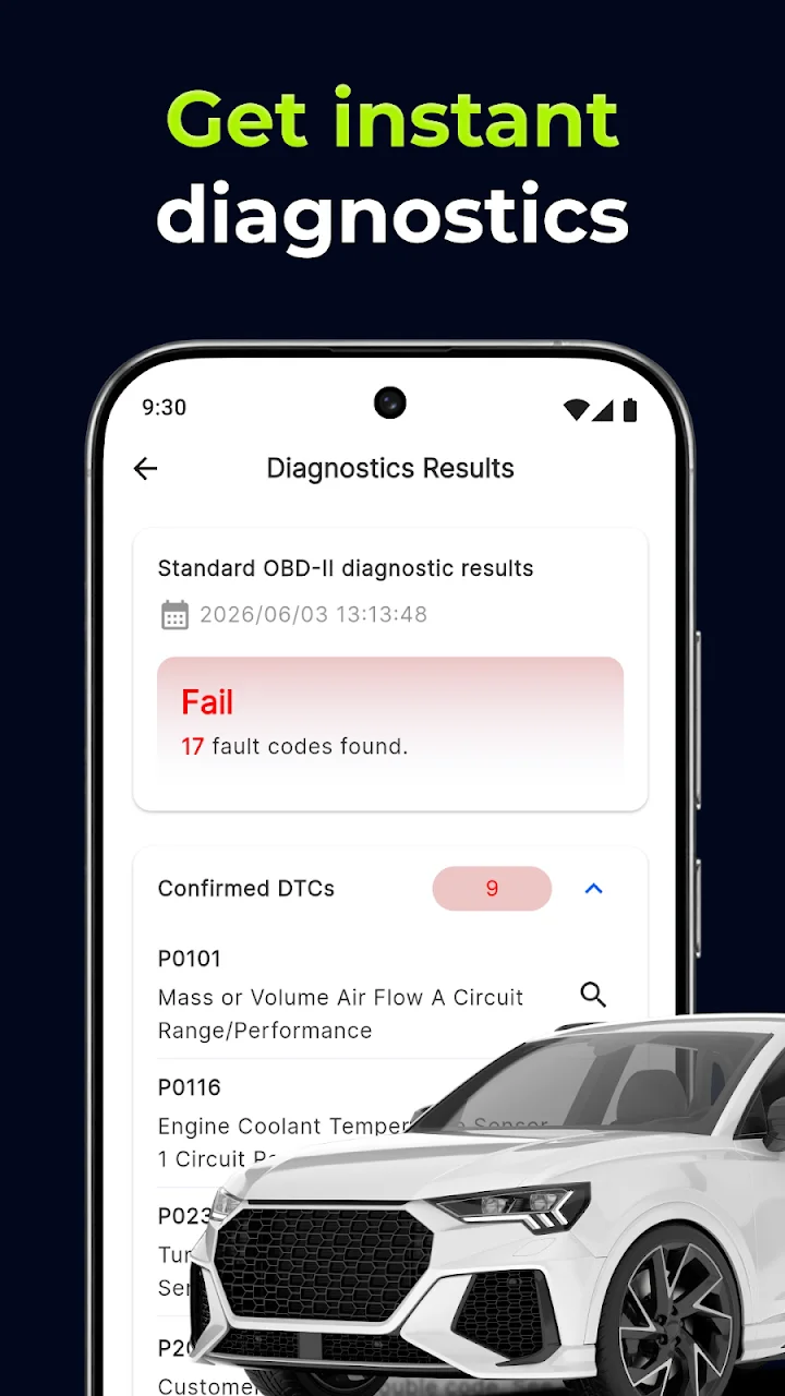تصویر اسکنر خودرو OBD2 - گشتاور ELM