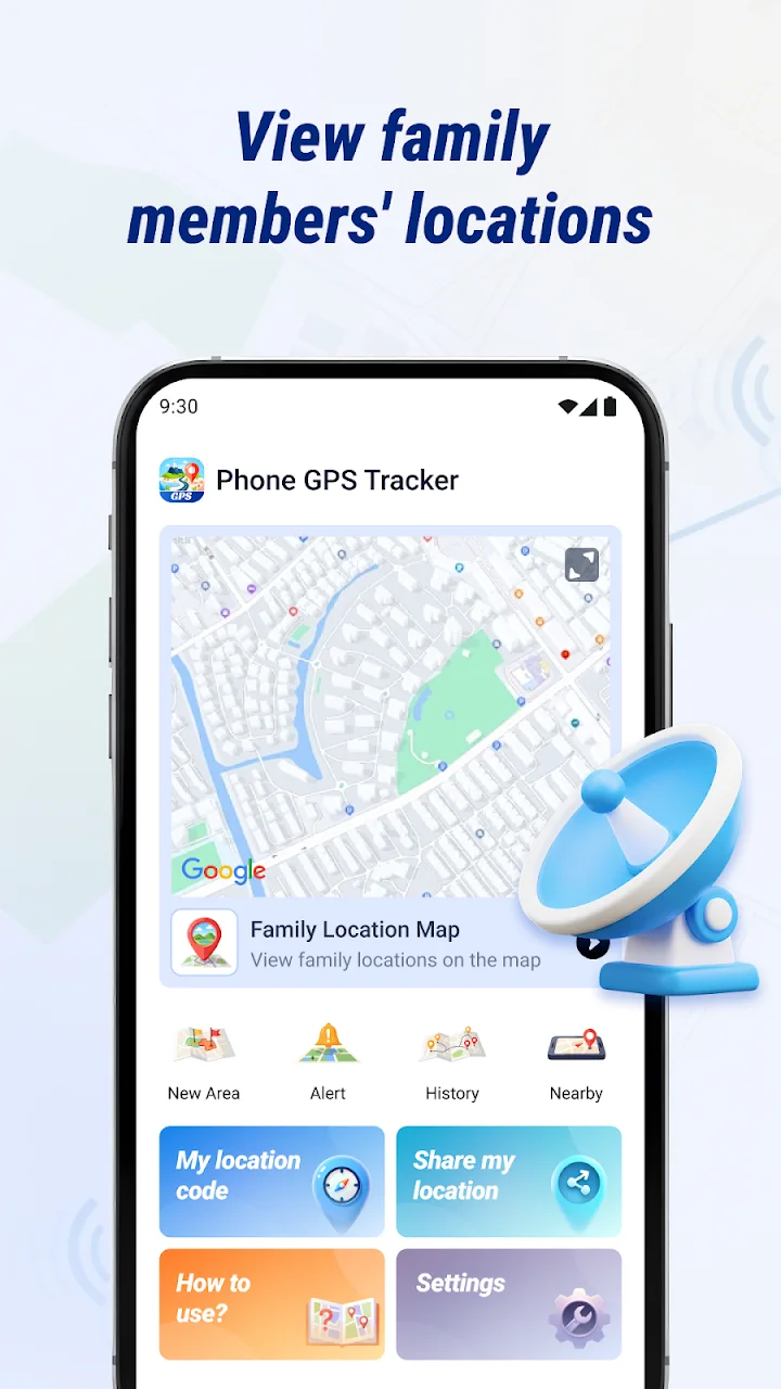 تصویر ردیاب GPS تلفن همراه