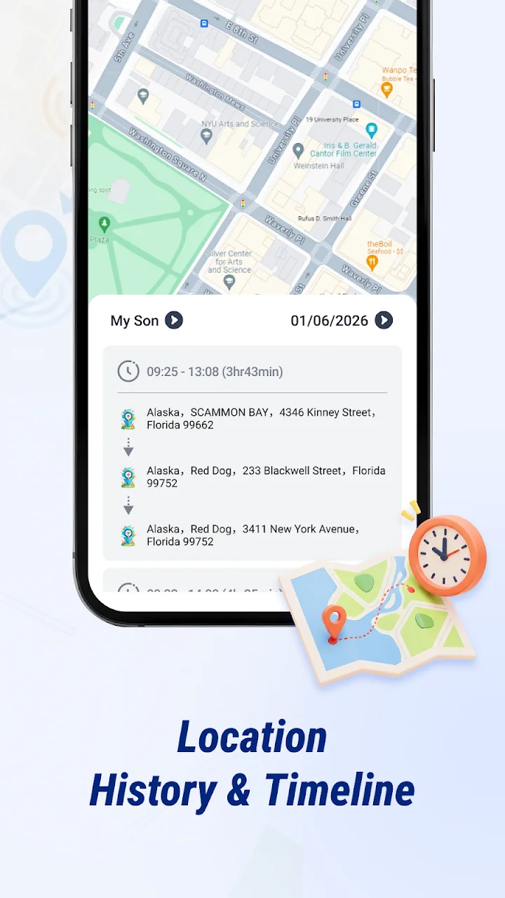 تصویر ردیاب GPS تلفن همراه