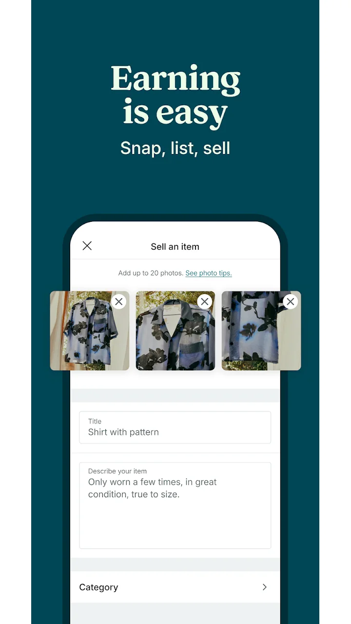 تصویر Vinted: فروش و خرید وسایل دست دوم