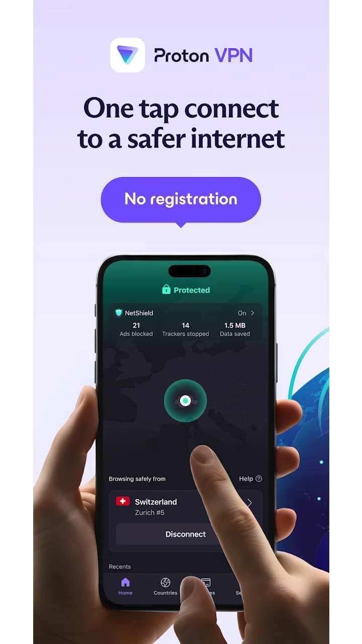 تصویر پروتون VPN: VPN سریع و امن
