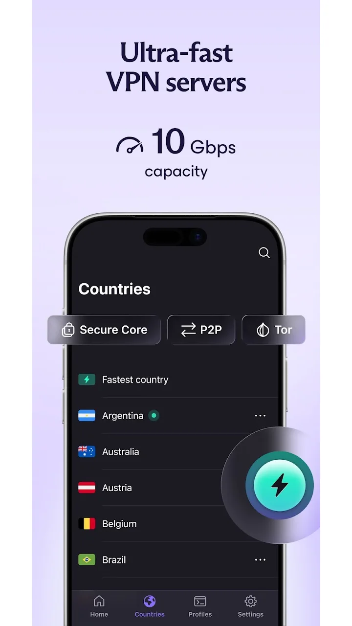 تصویر پروتون VPN: VPN سریع و امن