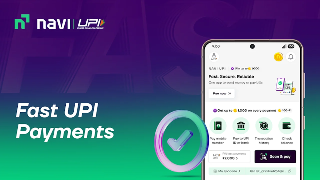تصویر Navi: UPI، پرداخت‌ها، بیمه