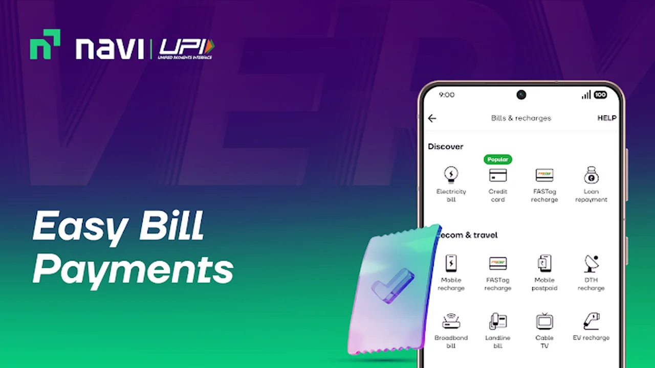 تصویر Navi: UPI، پرداخت‌ها، بیمه