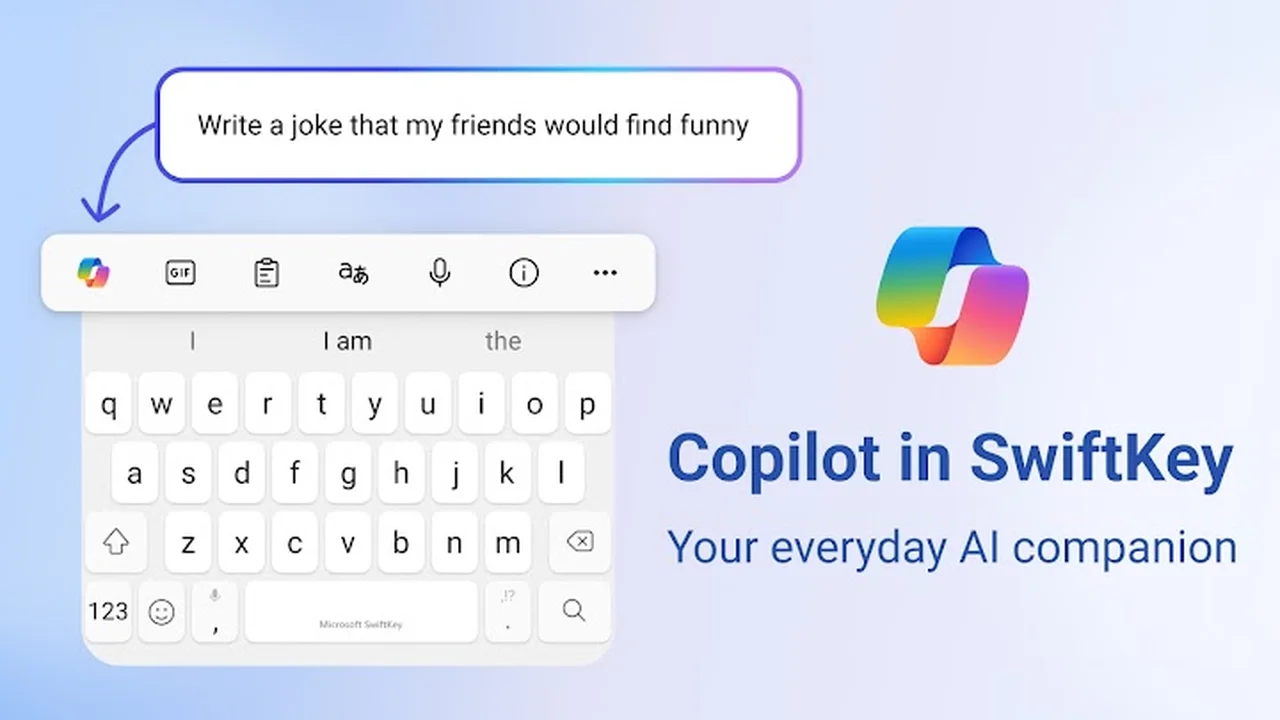 تصویر کیبورد هوش مصنوعی مایکروسافت SwiftKey AI