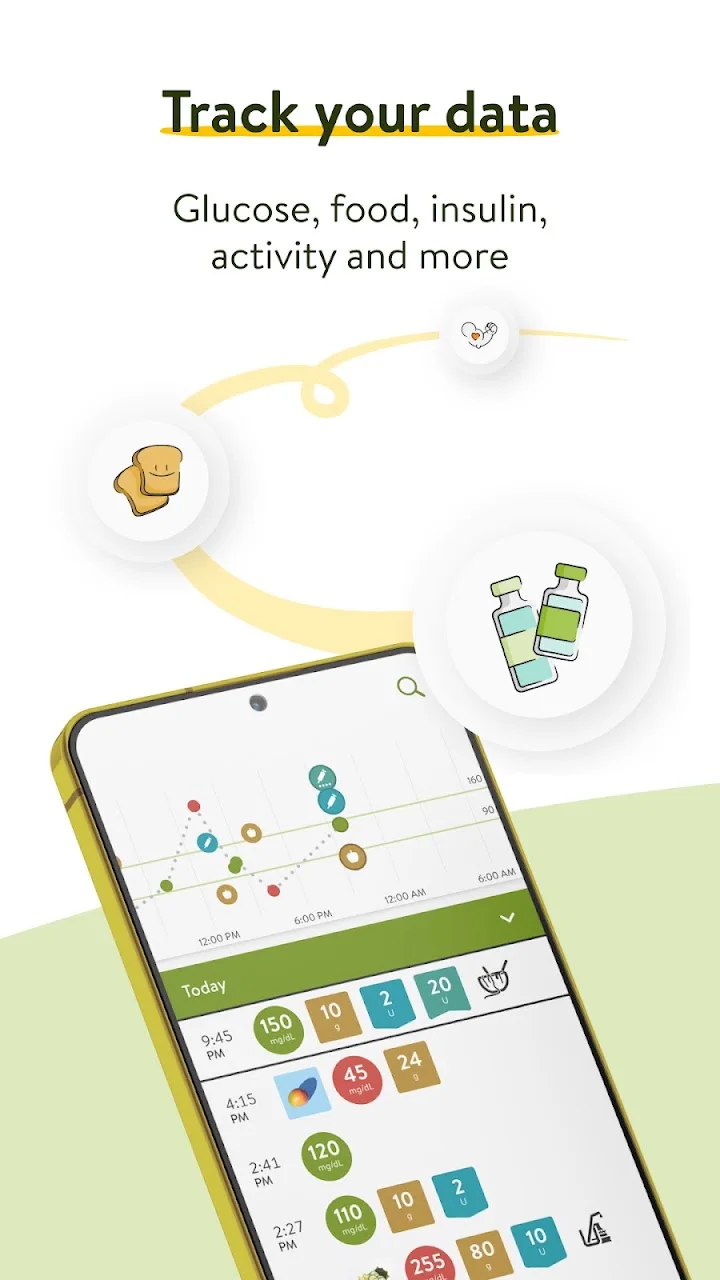تصویر mySugr - ثبت لاگ دیابت