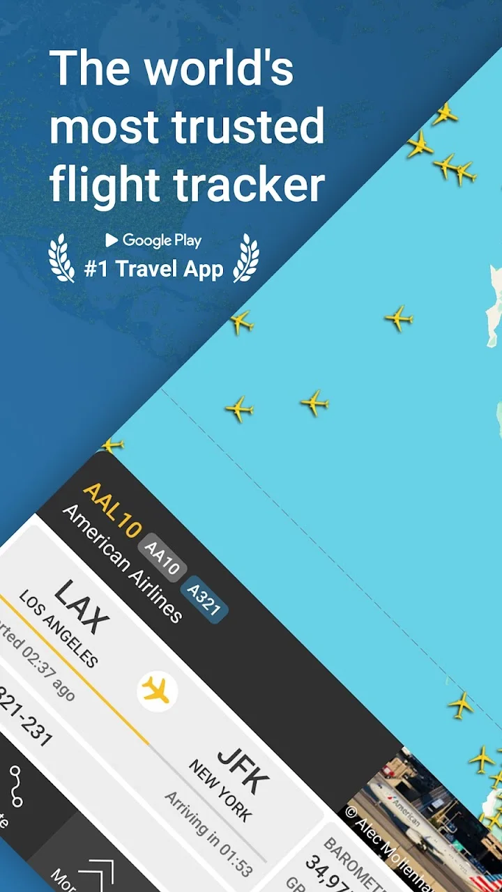 تصویر ردیاب پرواز Flightradar24