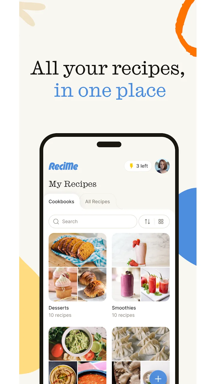 تصویر ReciMe: دستور پخت‌ها و برنامه‌ریز غذا