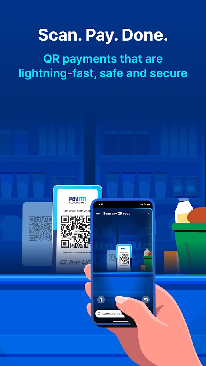 تصویر Paytm: پرداخت‌های امن UPI
